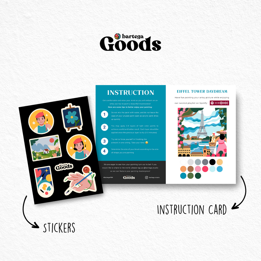 Paint By Number - Eiffel Tower Daydream