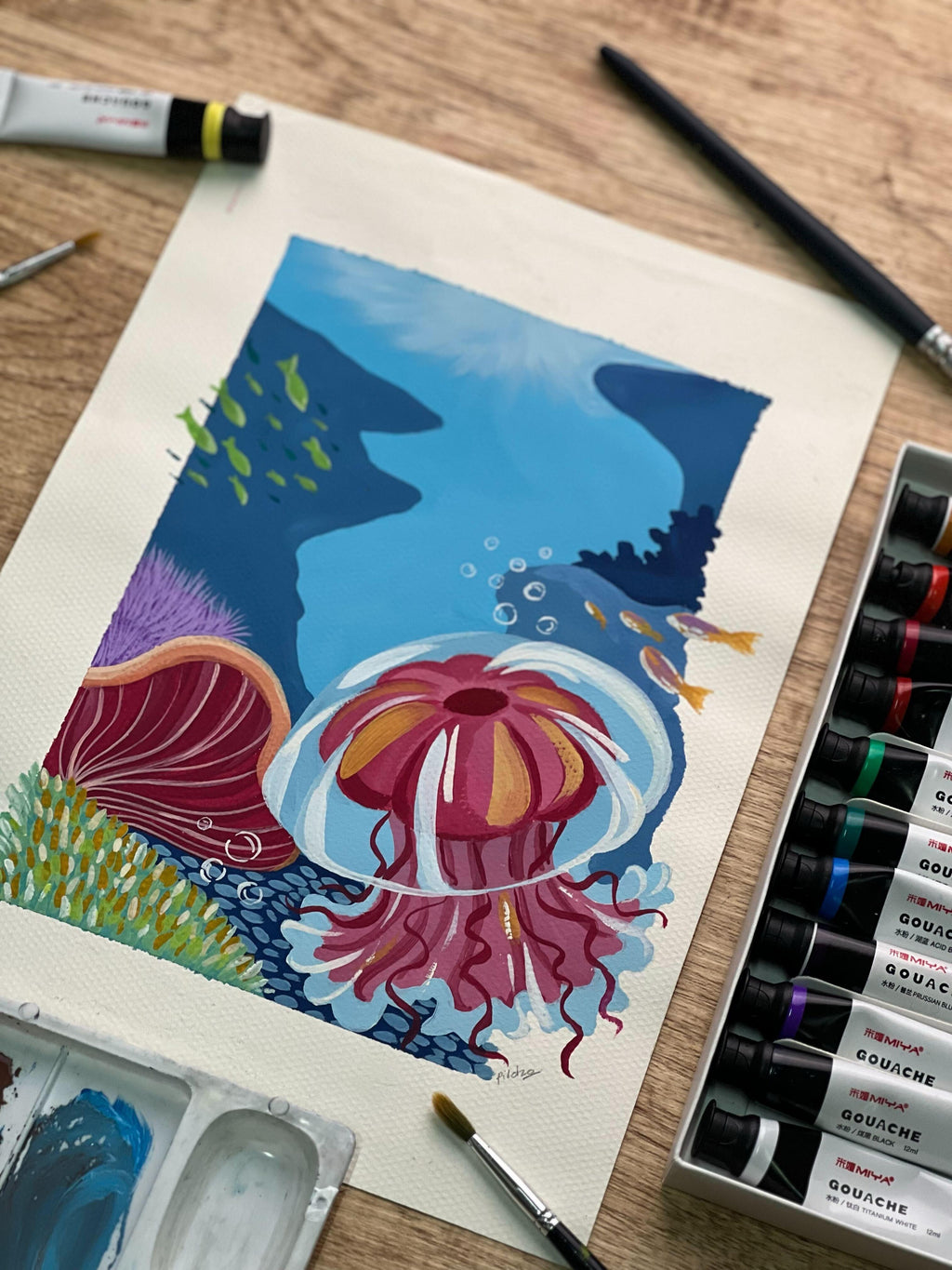 PROGRESSIVE COURSE - GOUACHE & WATERCOLOR