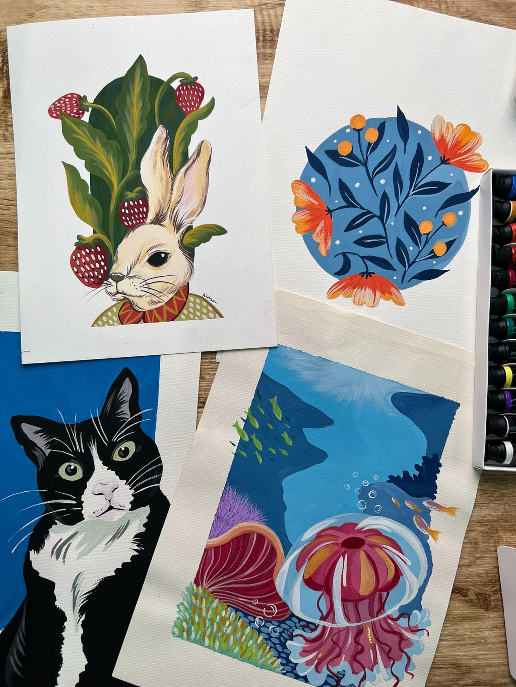 PROGRESSIVE COURSE - GOUACHE & WATERCOLOR