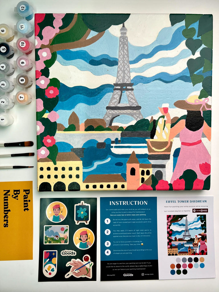 Paint By Number - Eiffel Tower Daydream