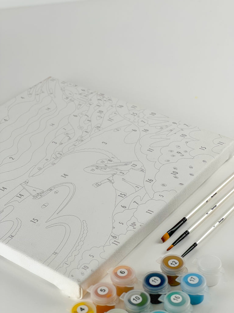 Paint By Number - Sunrise in Komodo