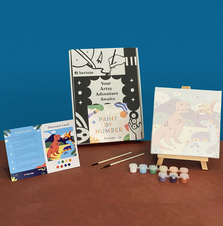 Paint By Number Kids - Dinosaur Land - Spanram