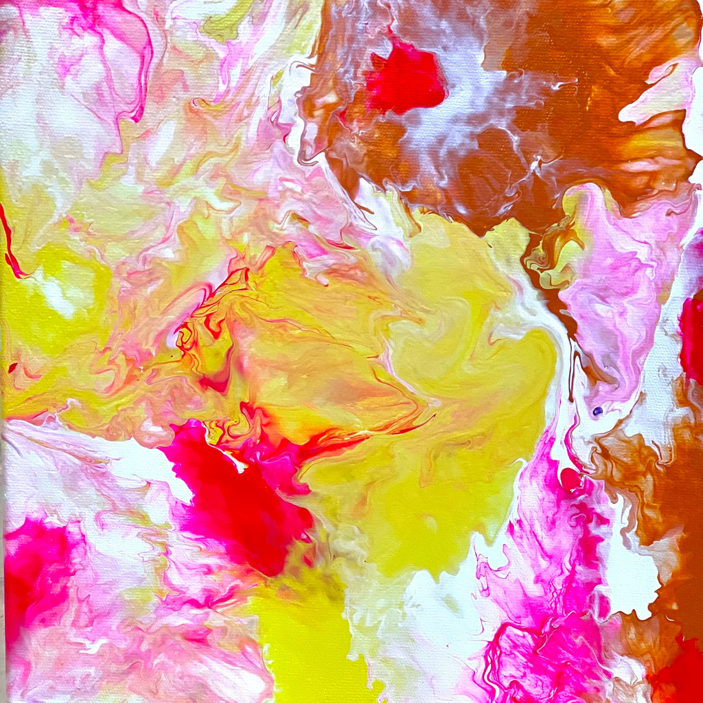 Pour Painting on Canvas